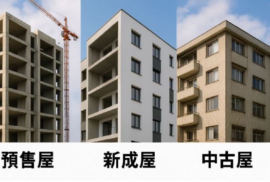 五種屋況怎麼挑？預售屋、毛胚屋、新成屋、中古屋、老屋的優缺點與裝修重點